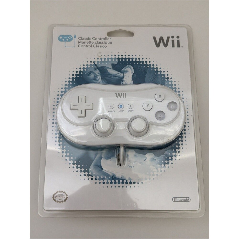 Nintendo Wii Classic Controller White OEM RVL-005 Genuine Factory Sealed New
